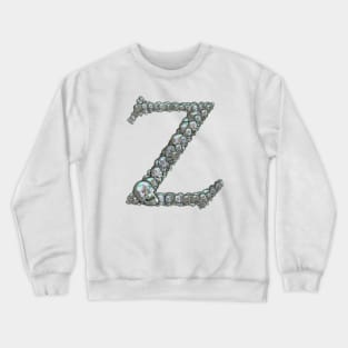 Skull Alphabet Z Crewneck Sweatshirt